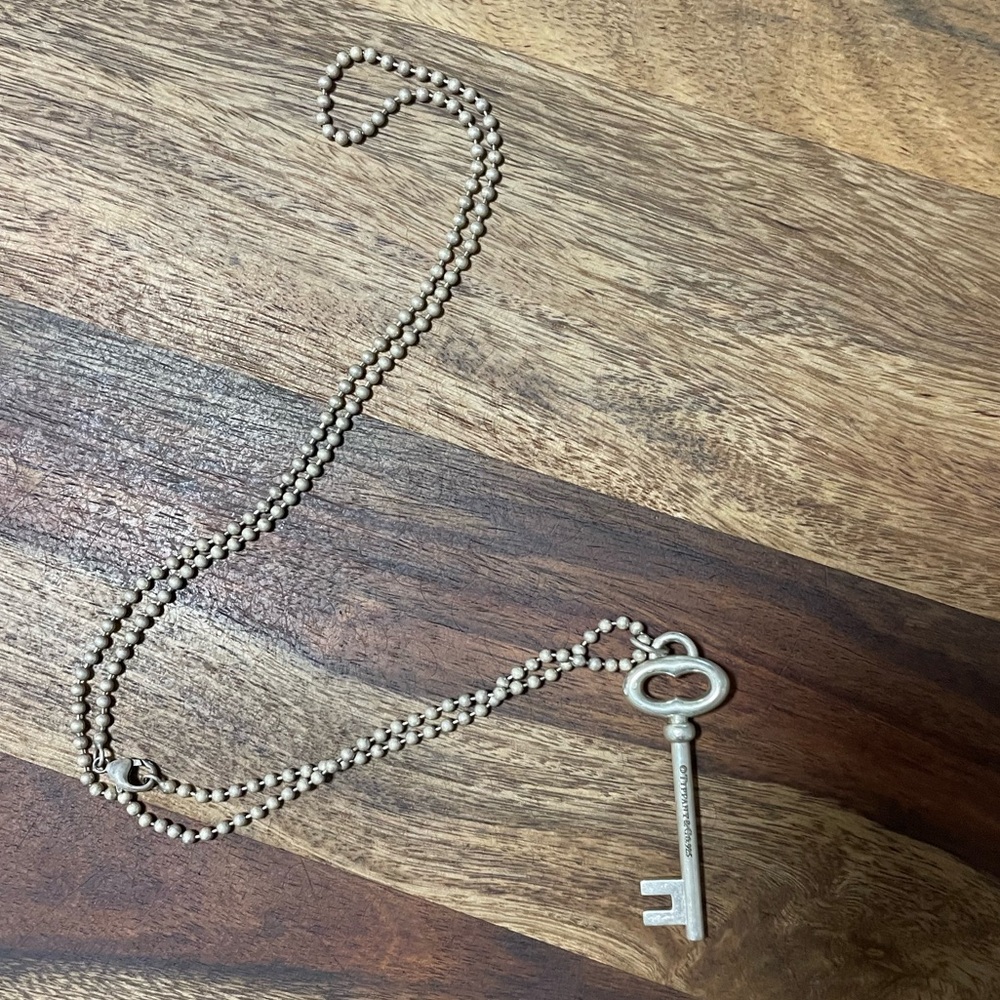 Tiffany & Co Sterling Silver 925 key pendant